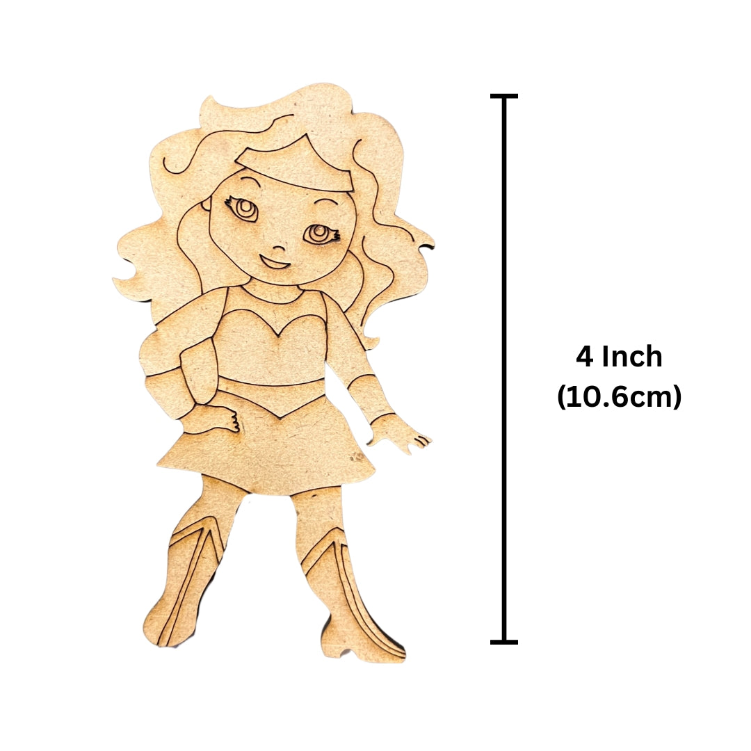 Wonder Girl MDF Cutout -332 (10 pcs)