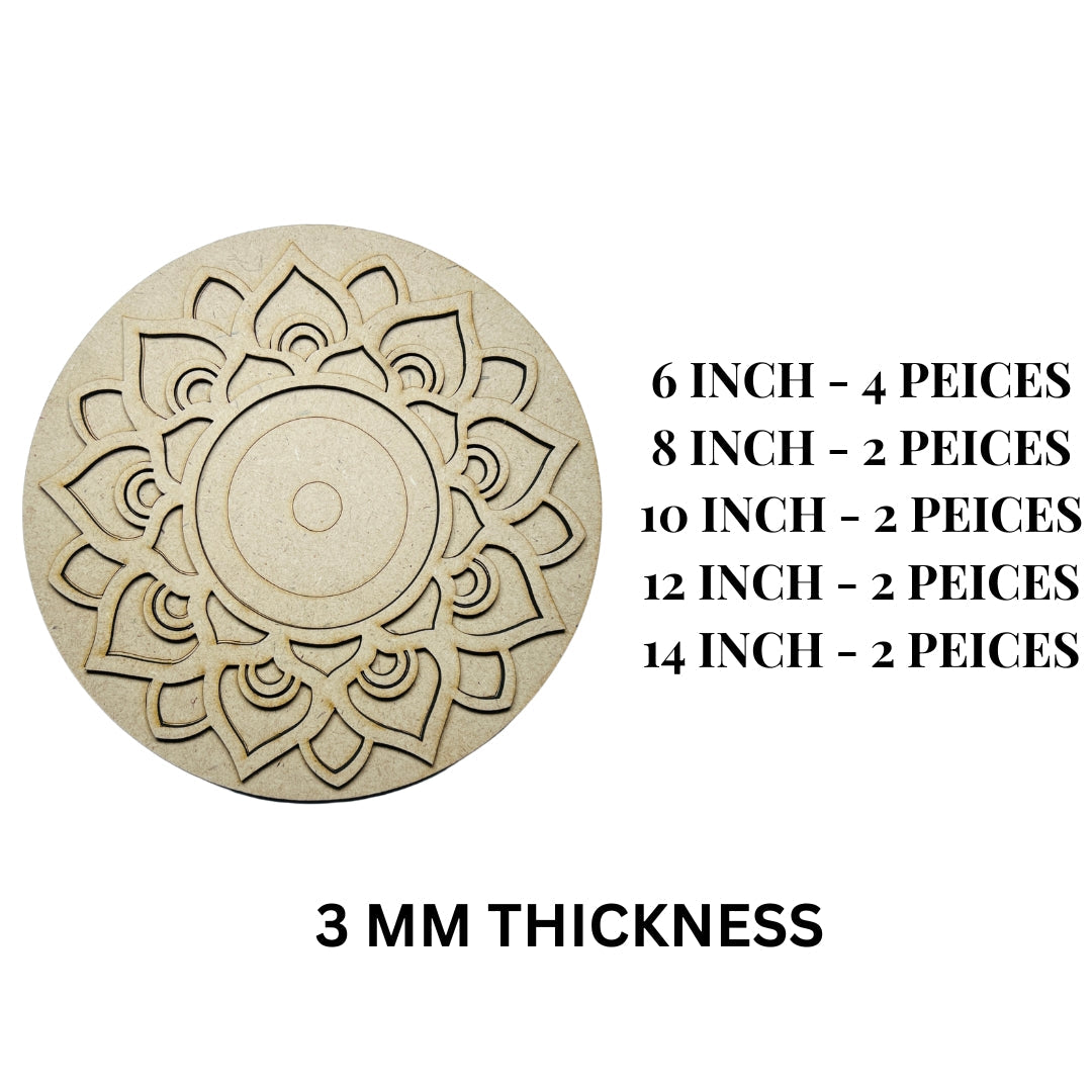 MDF Premarked Round shape-378