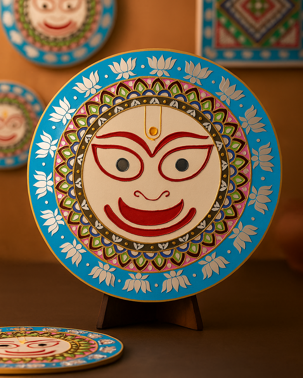 Balram Round mdf (with mirrors)-455