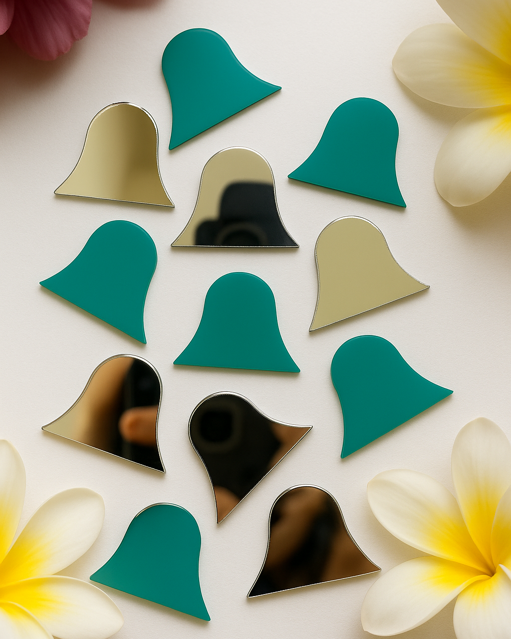 Fancy shape silver mirror-(G-1420)