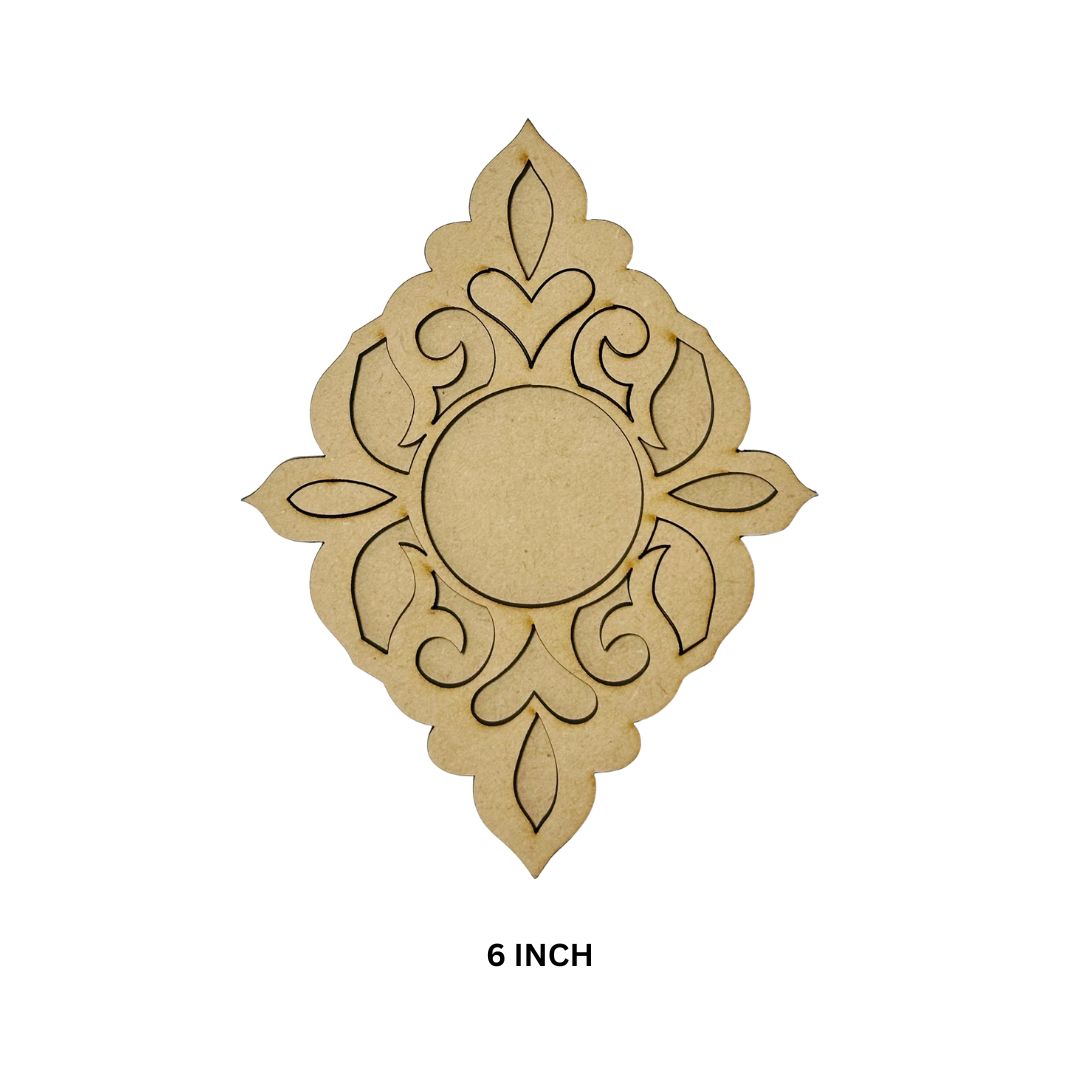 Mdf fancy shape candle holder-500