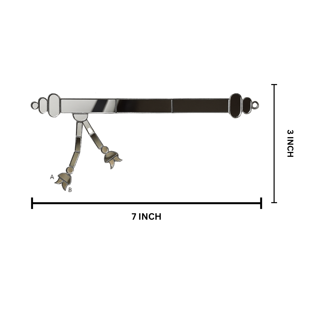 Fancy silver flute v-1423