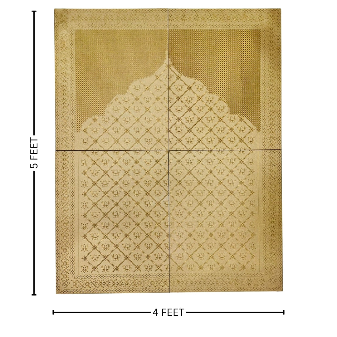 Decorative Premarked Lotus panel (with mirrors) - 529