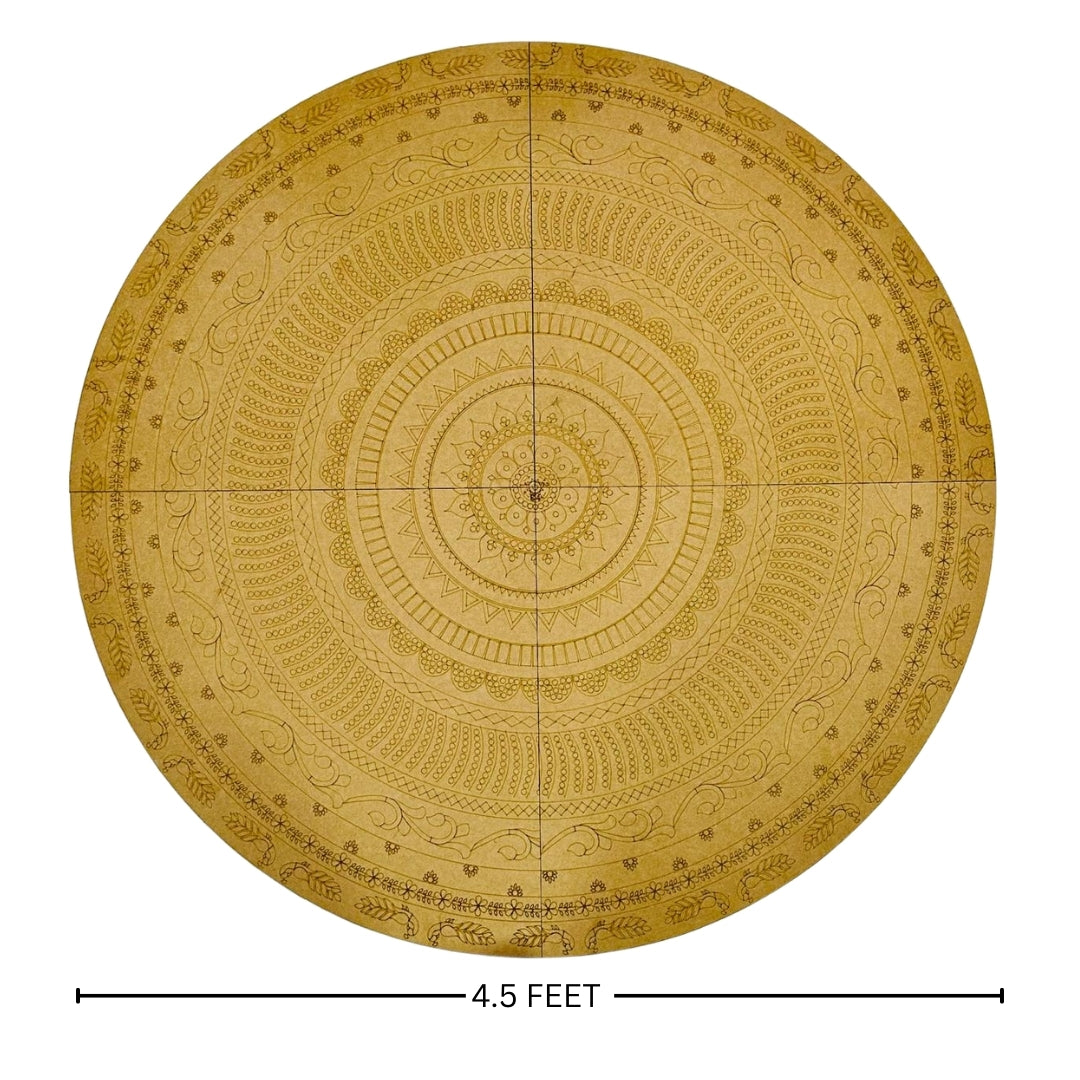 Decorative Premarked round mdf (with mirrors) - 523