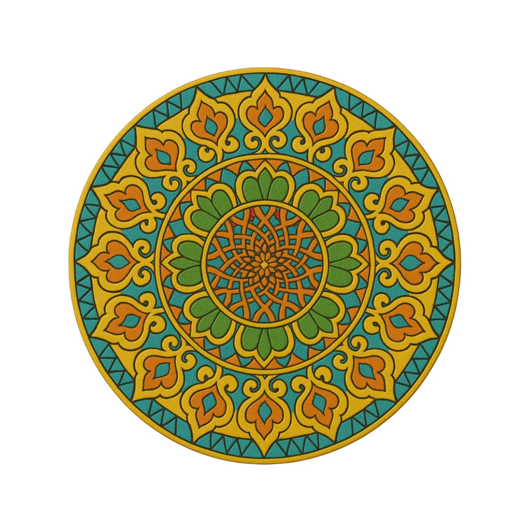 MDF Premarked Round Rangoli-436