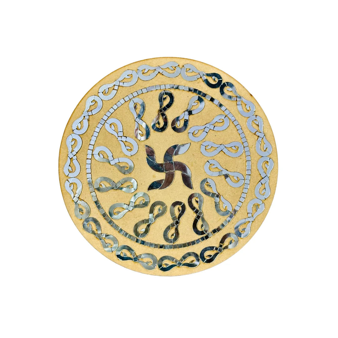 Decorative Premarked round mdf (with mirrors) - 497