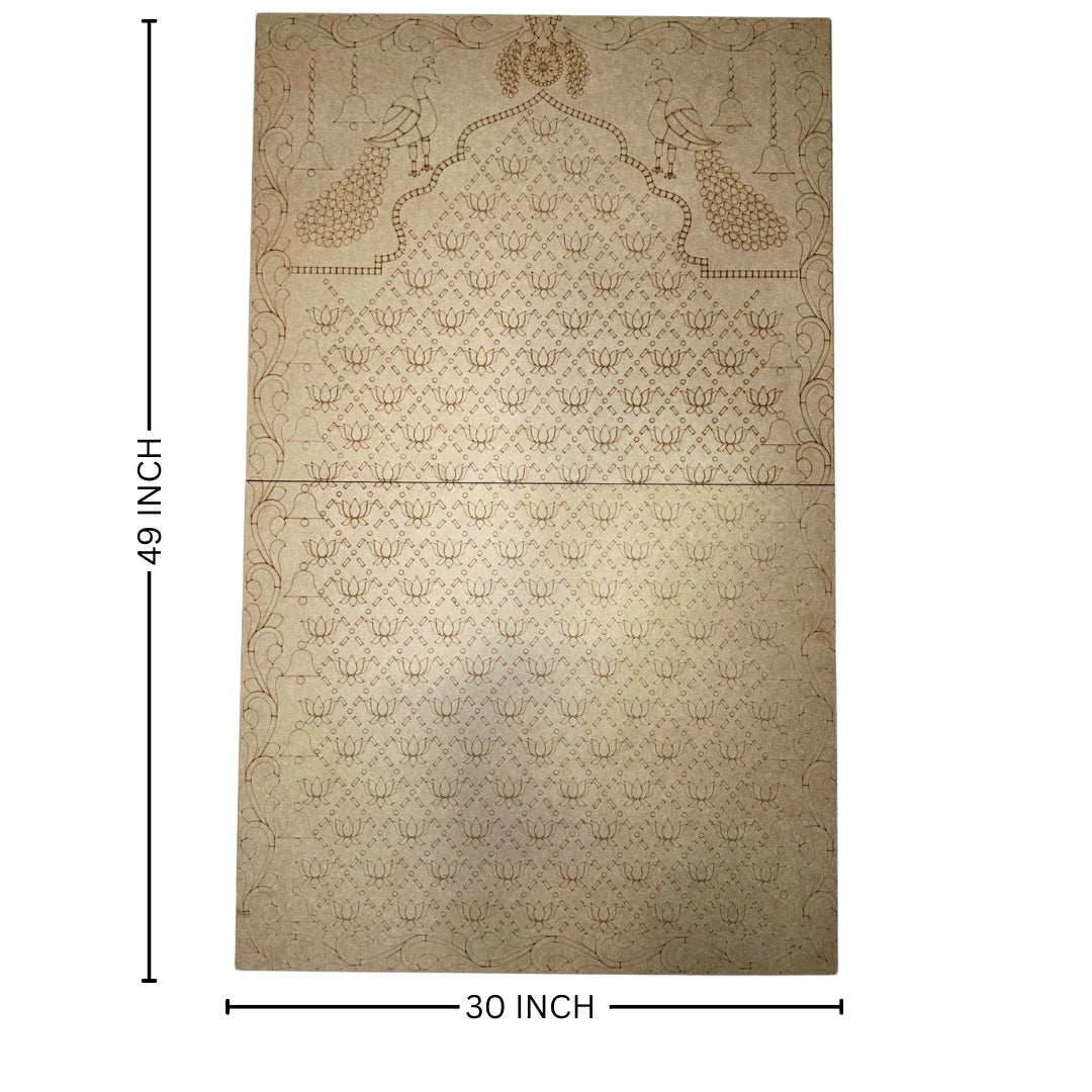 Premarked lotus panel with mirrors - 524 (with mirrors)