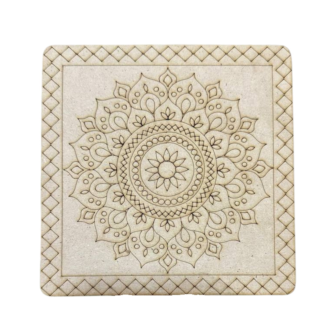MDF Premarked Rangoli cutout-428