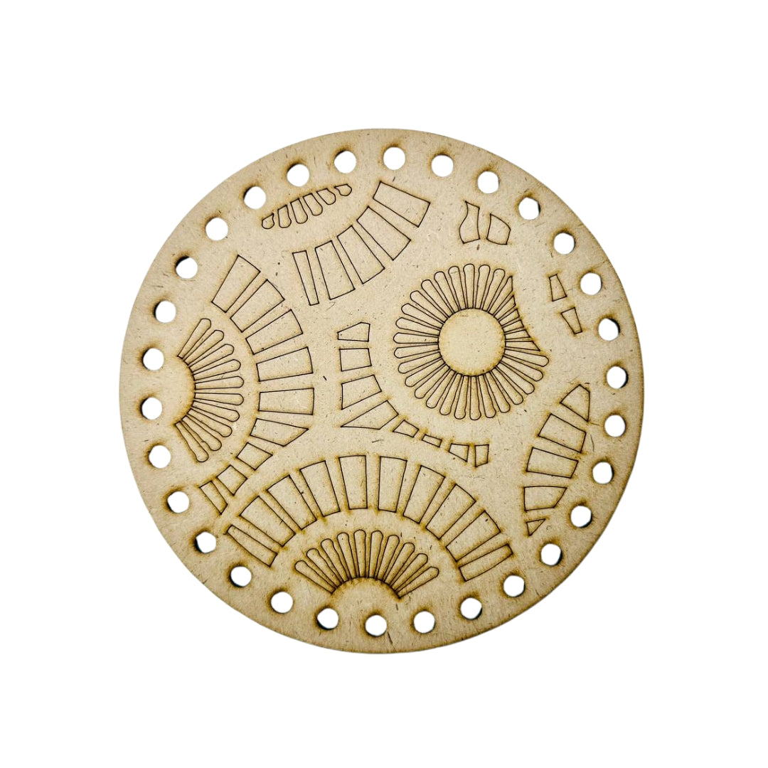 MDF Premarked Round Rangoli-410