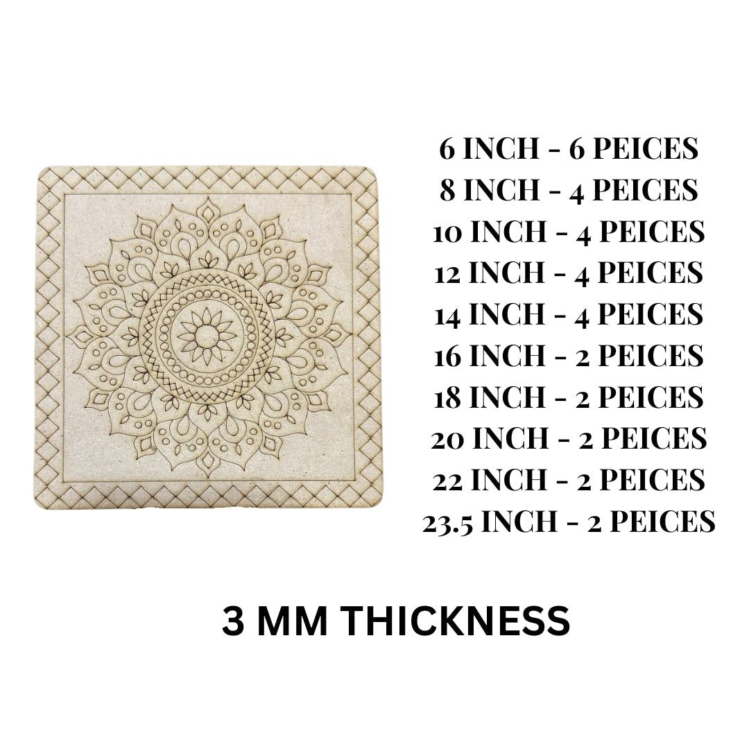 MDF Premarked Rangoli cutout-428