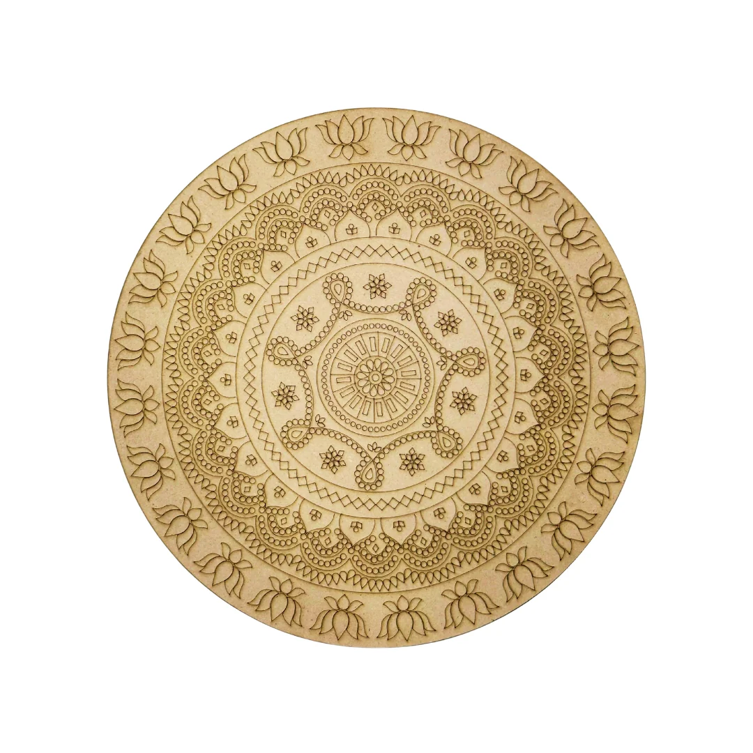 Decorative Premarked round mdf (with mirrors) - 551