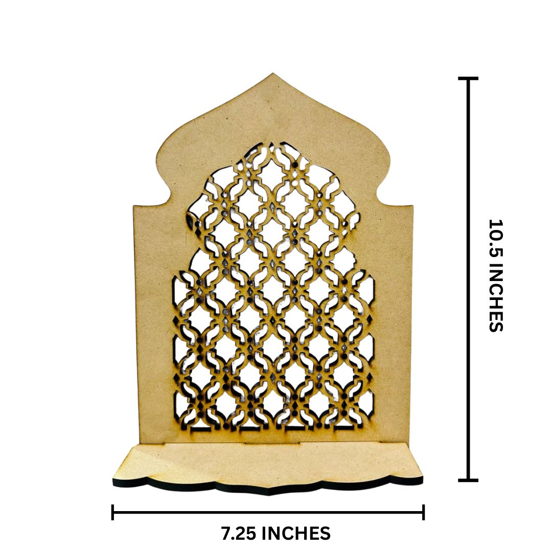 Mdf jharokha candle stand-450