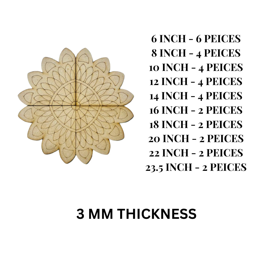 MDF Premarked Rangoli cutout-430