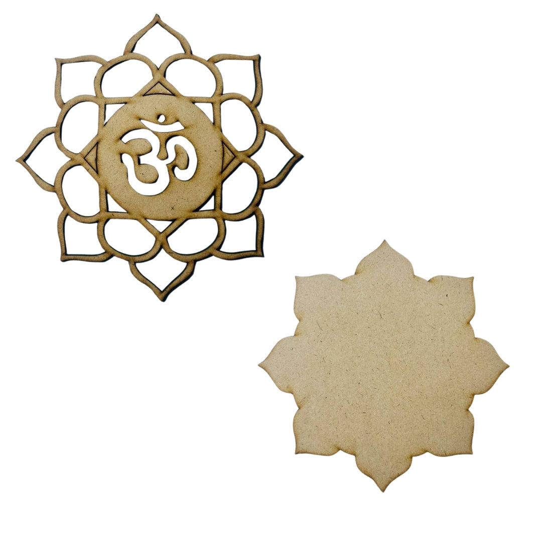 Premarked Flower MDF cutout-421