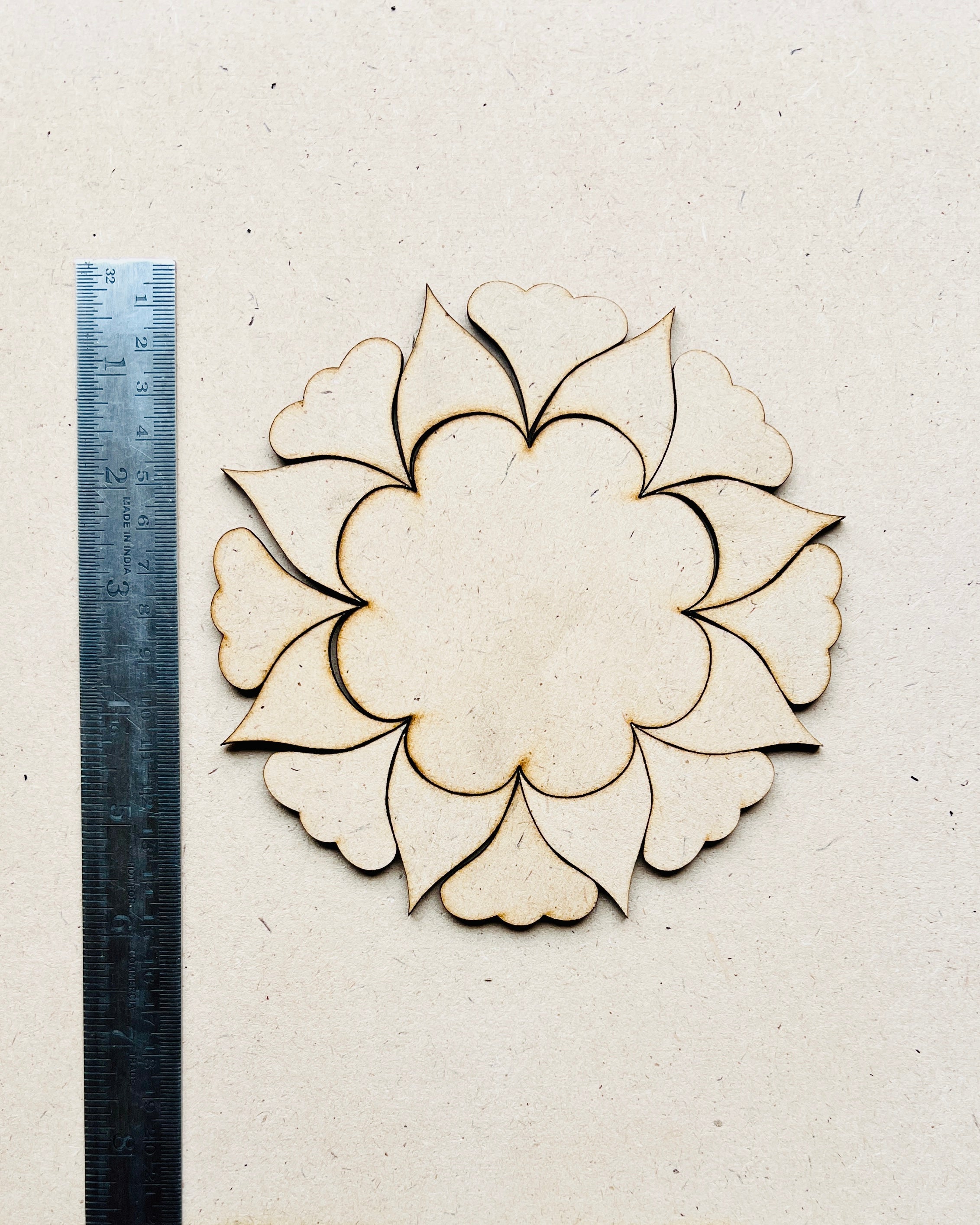 Premarked Round Rangoli shape MDF-309