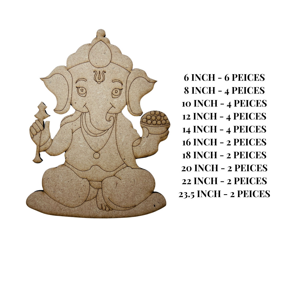 Premarked Ganesha cutout-393