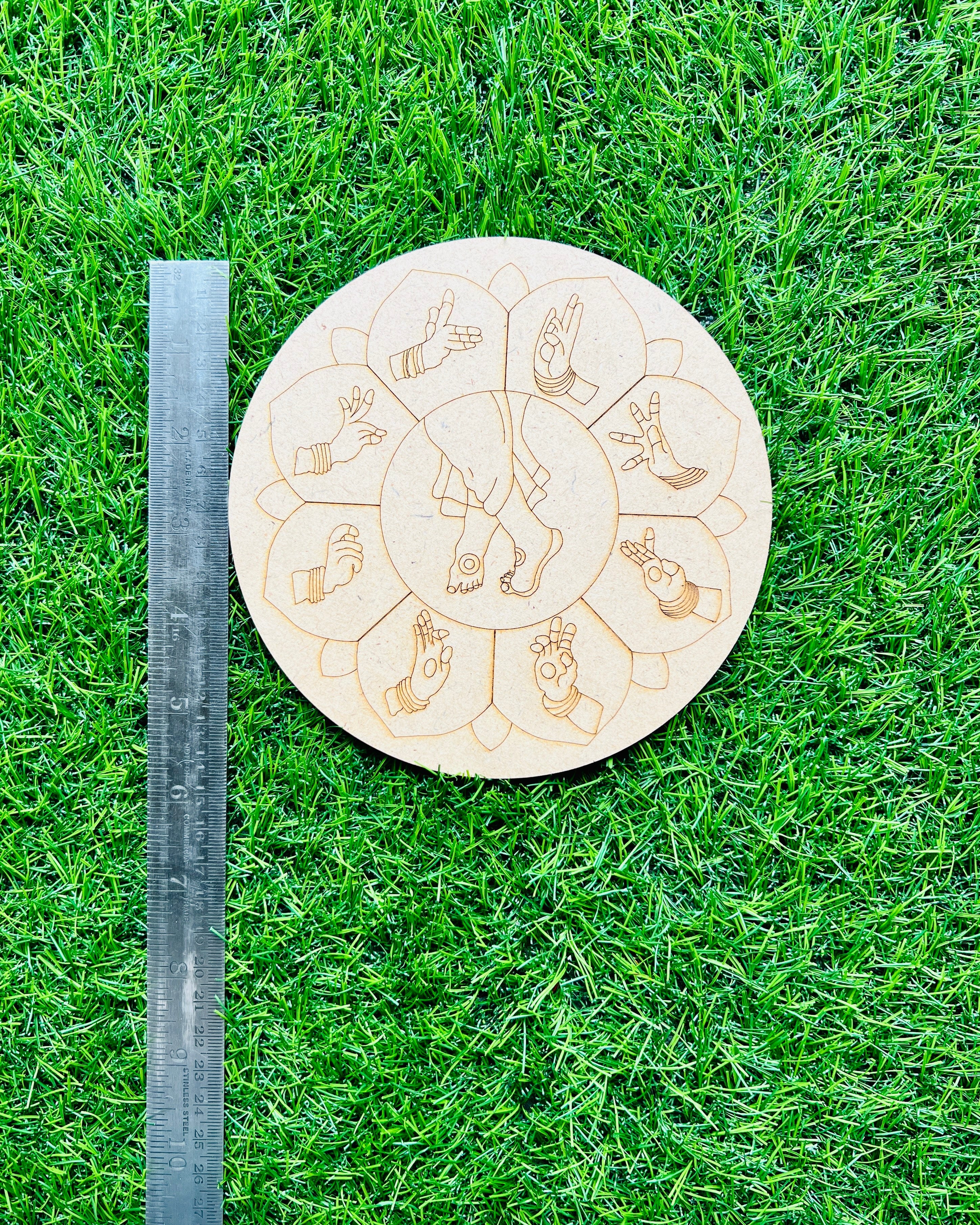 MDF Premarked Round Foot shape-320