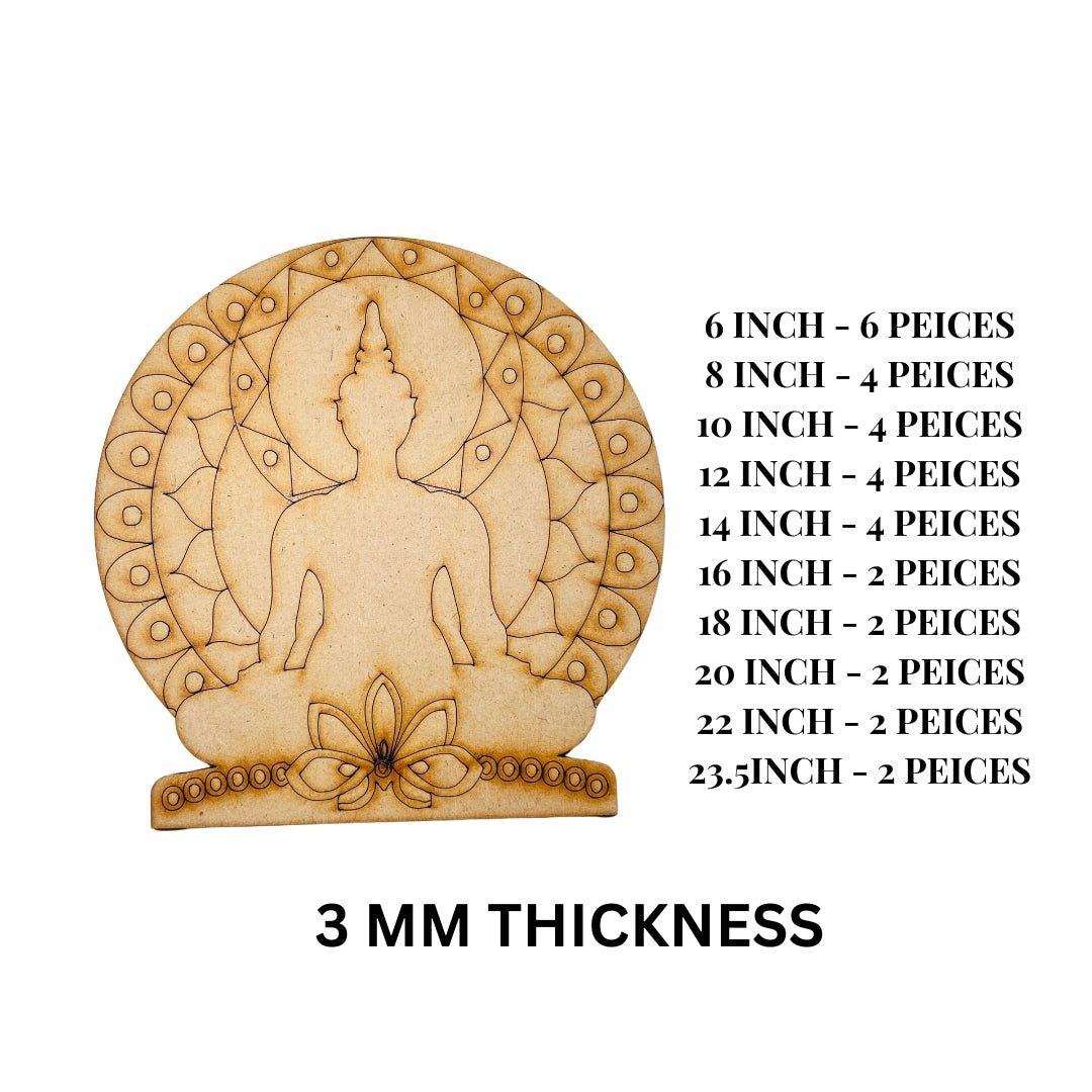 MDF Premarked Budhha shape-360