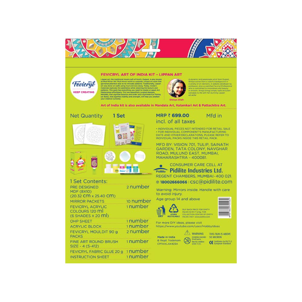 Fevicryl Art of India Lippan kit (1)