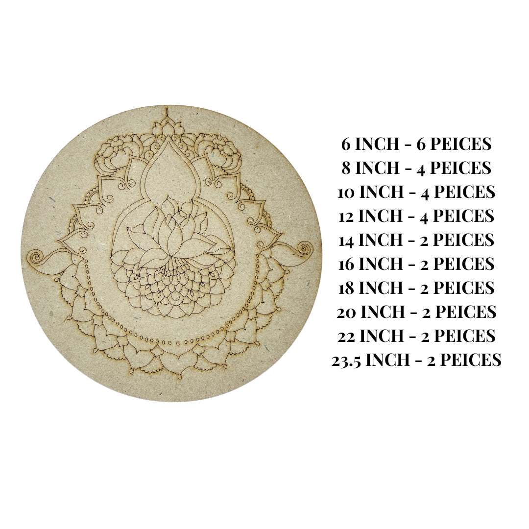 MDF Premarked Round shape-396