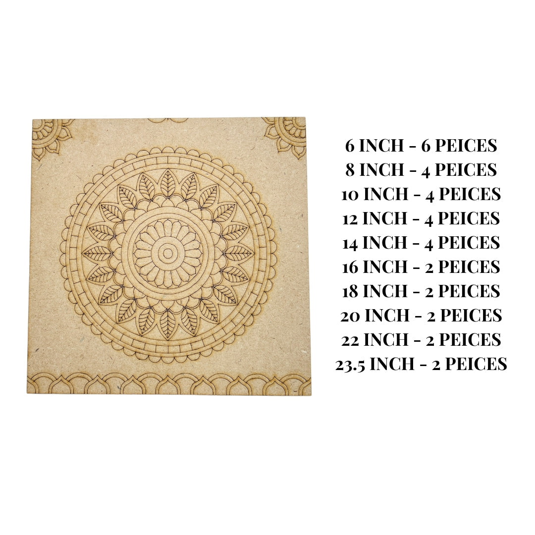 MDF Premarked Square shape-394