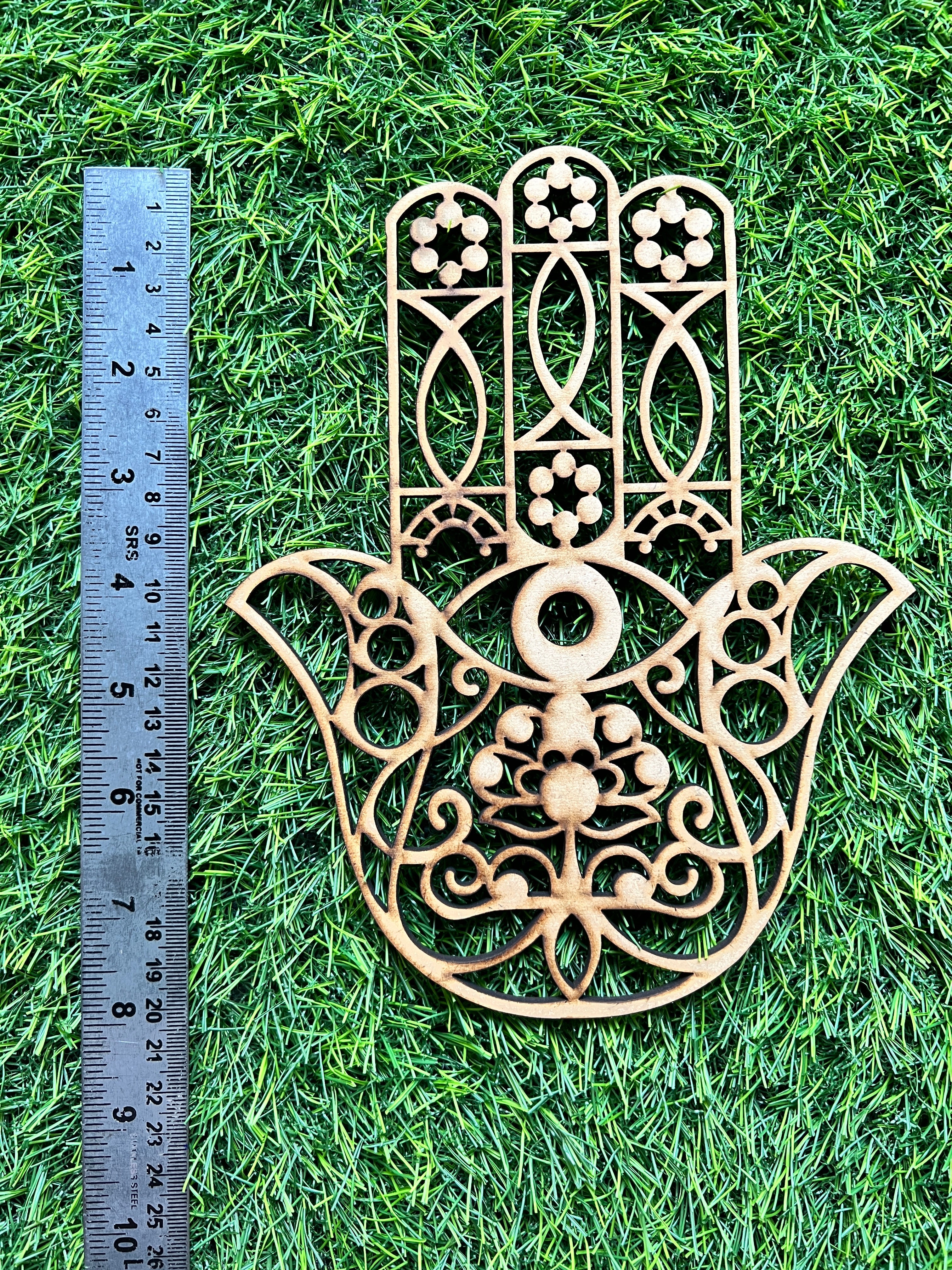 Mdf Premarked palm fancy cutout-136
