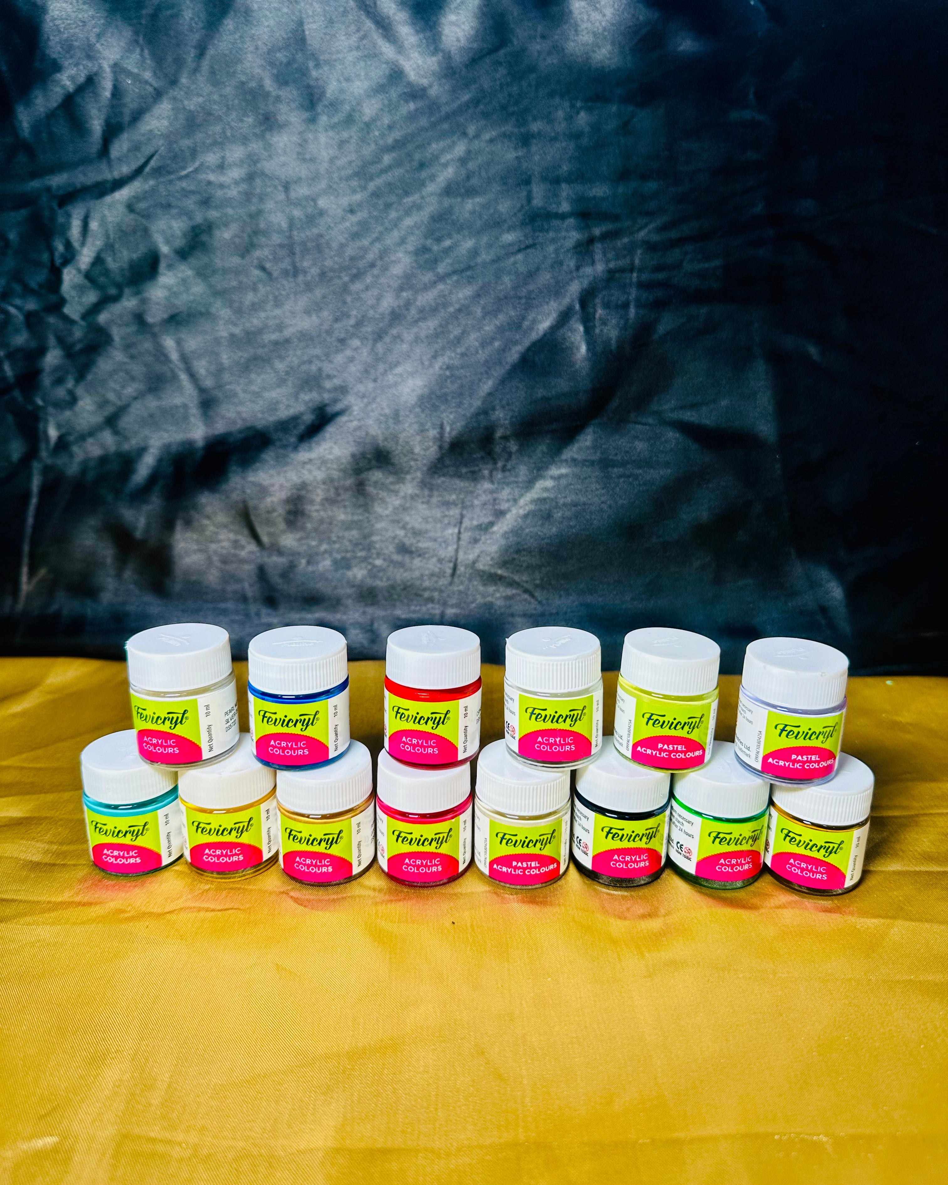 Fevicryl acrylic colours carnival pack of 14 Colours A-1065