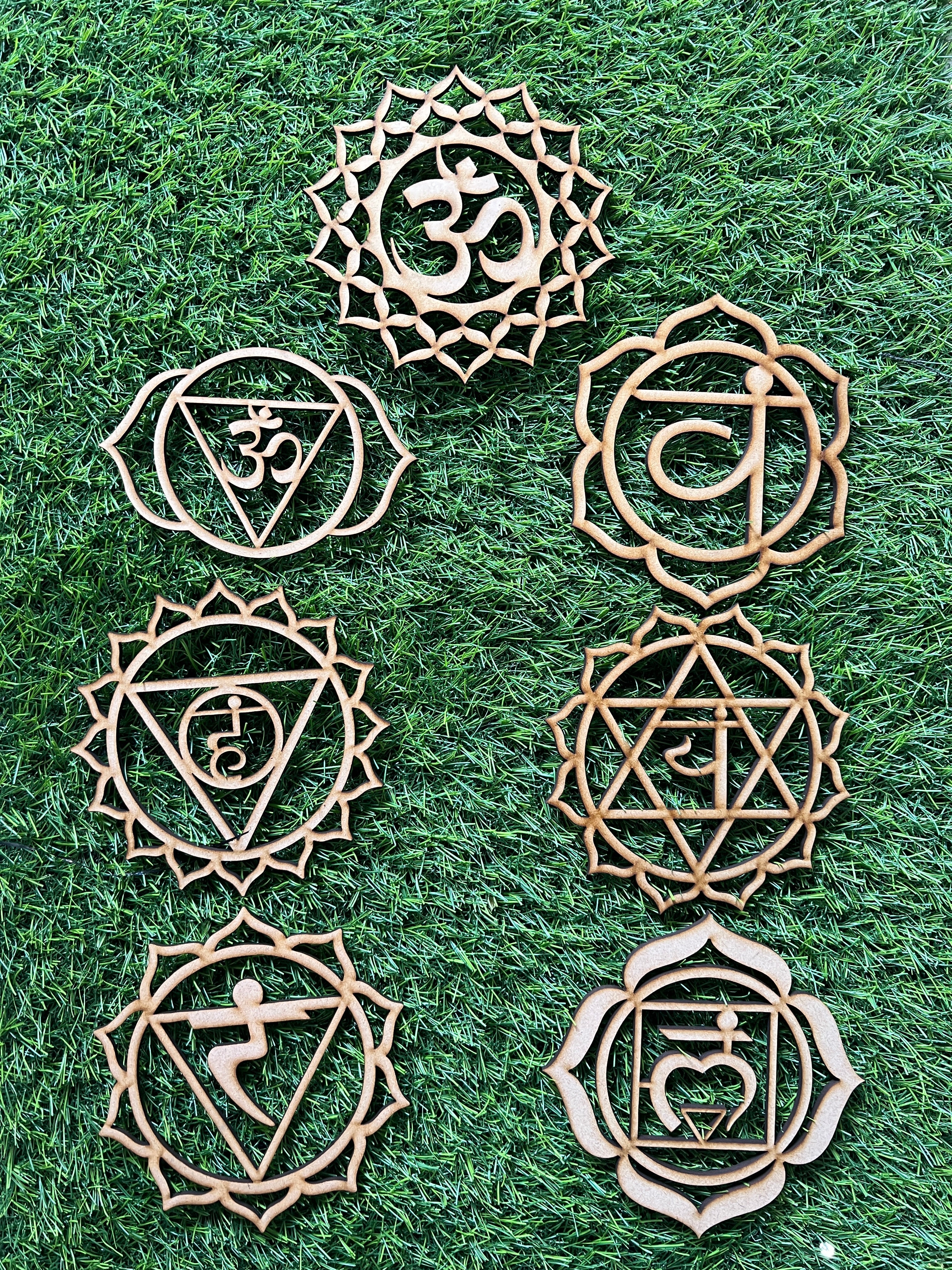 Mdf premarked Chakra's cutout-169