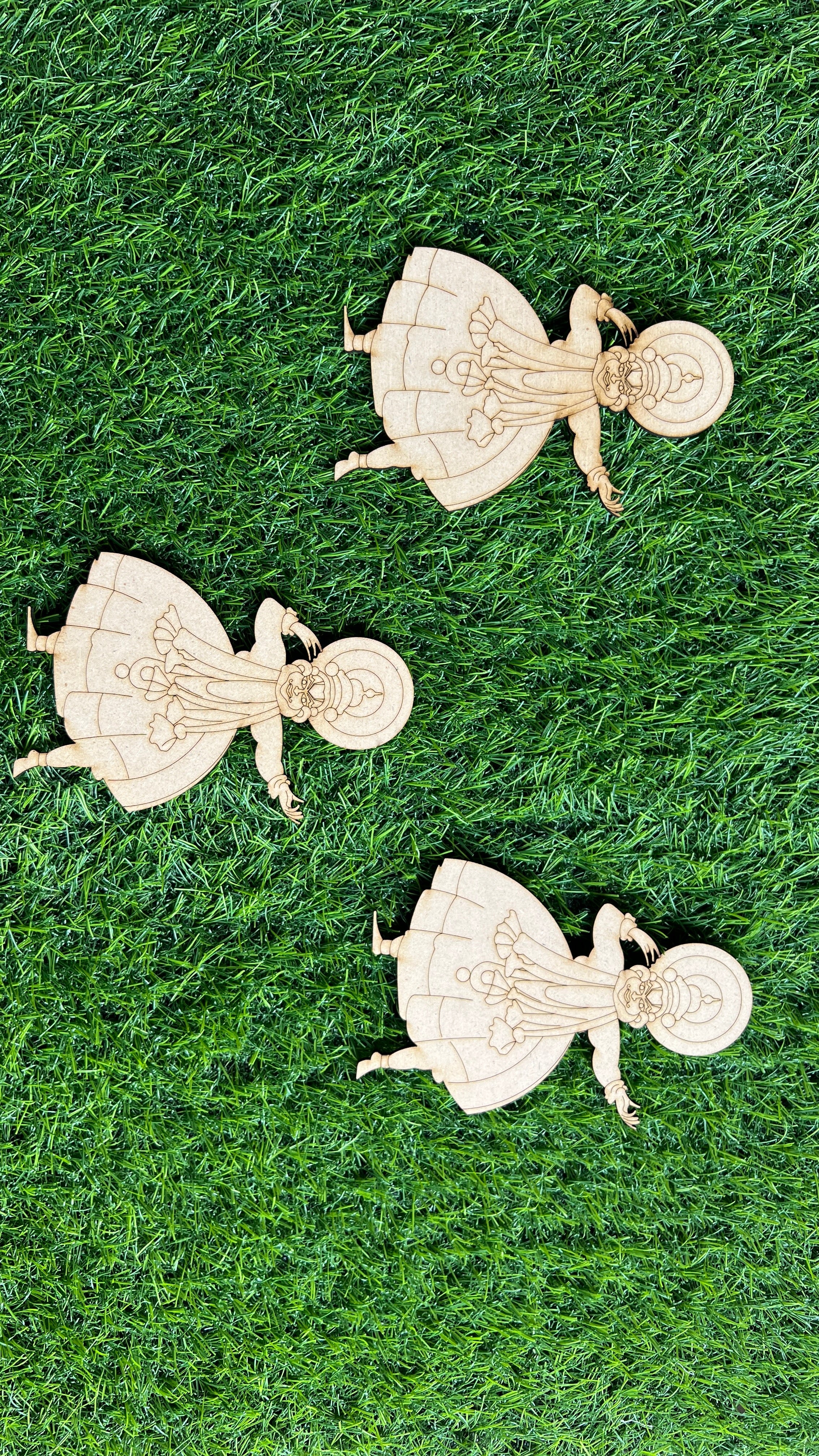 Mdf kathakali dance cutout-147