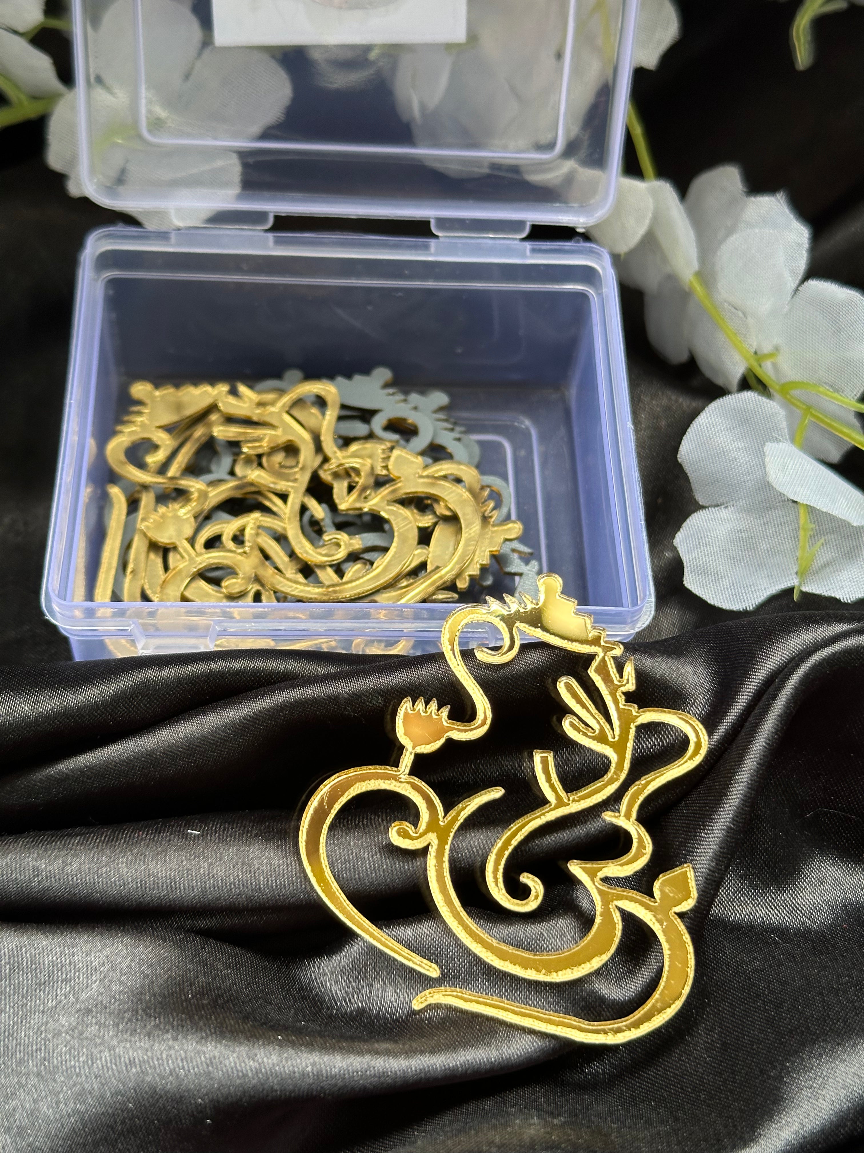 Acrylic ganesha shape mirror-10