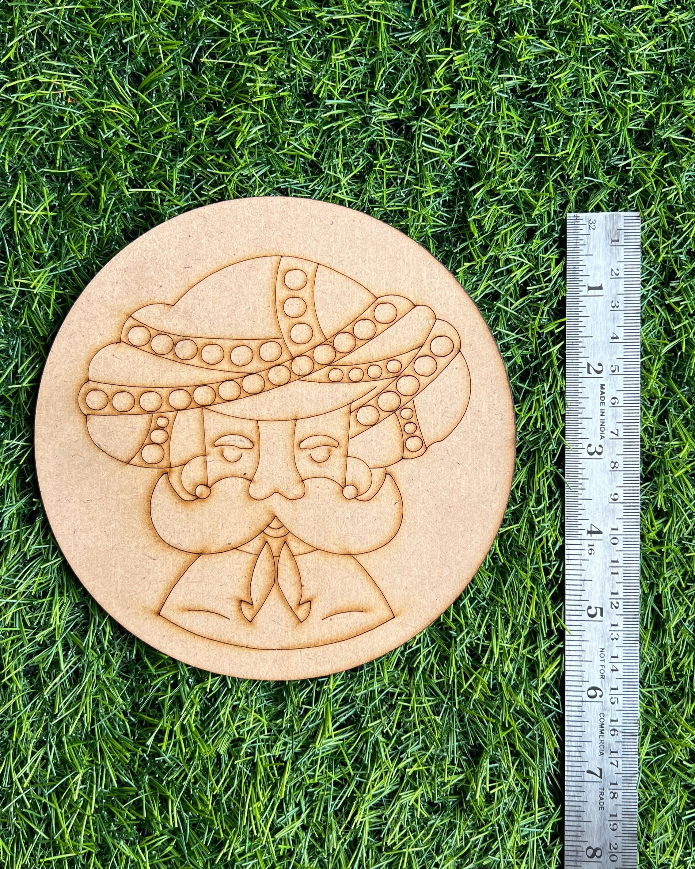 MDF Premarked Round Ram Ram Sa-133