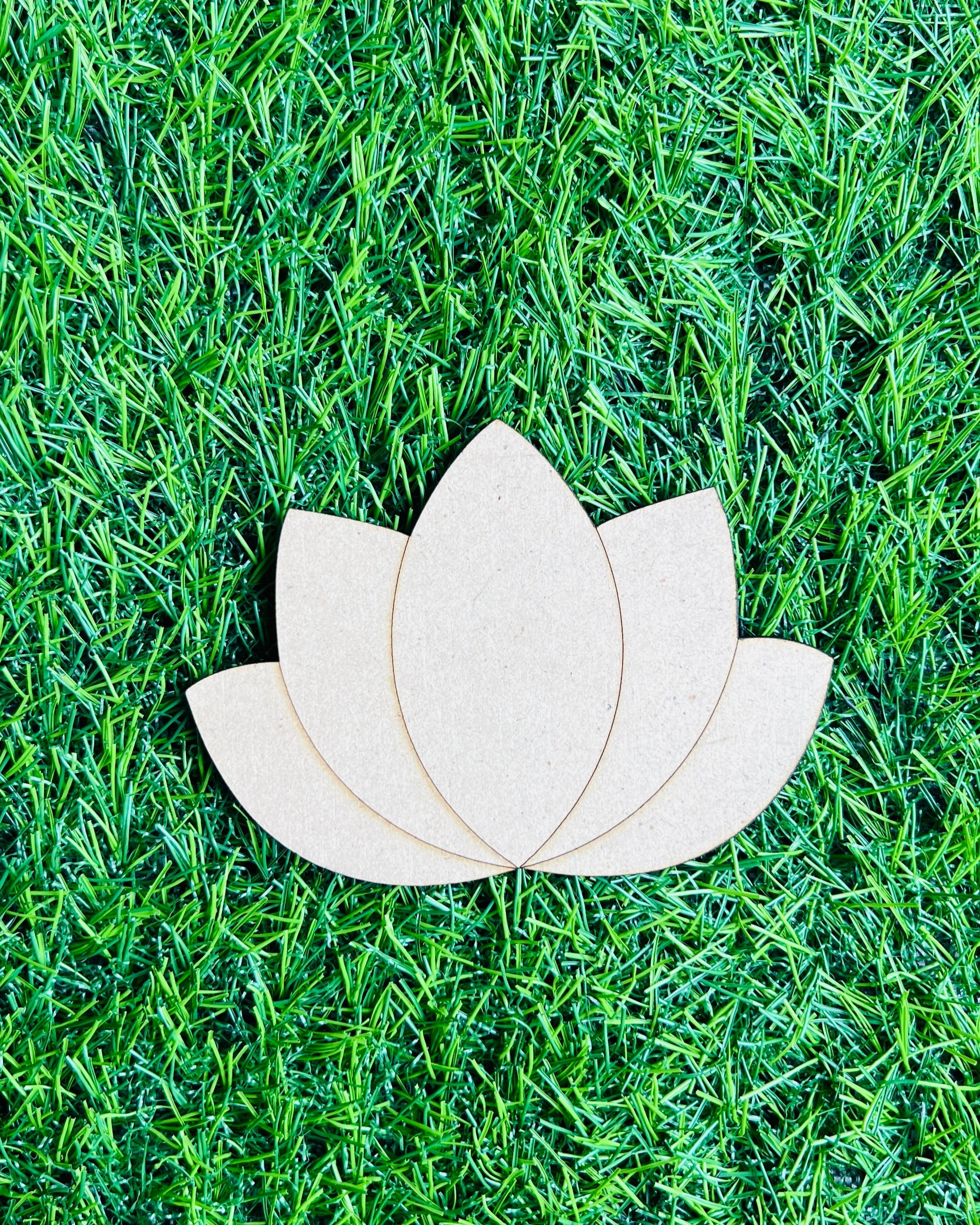 MDF Premarked lotus cutout-64