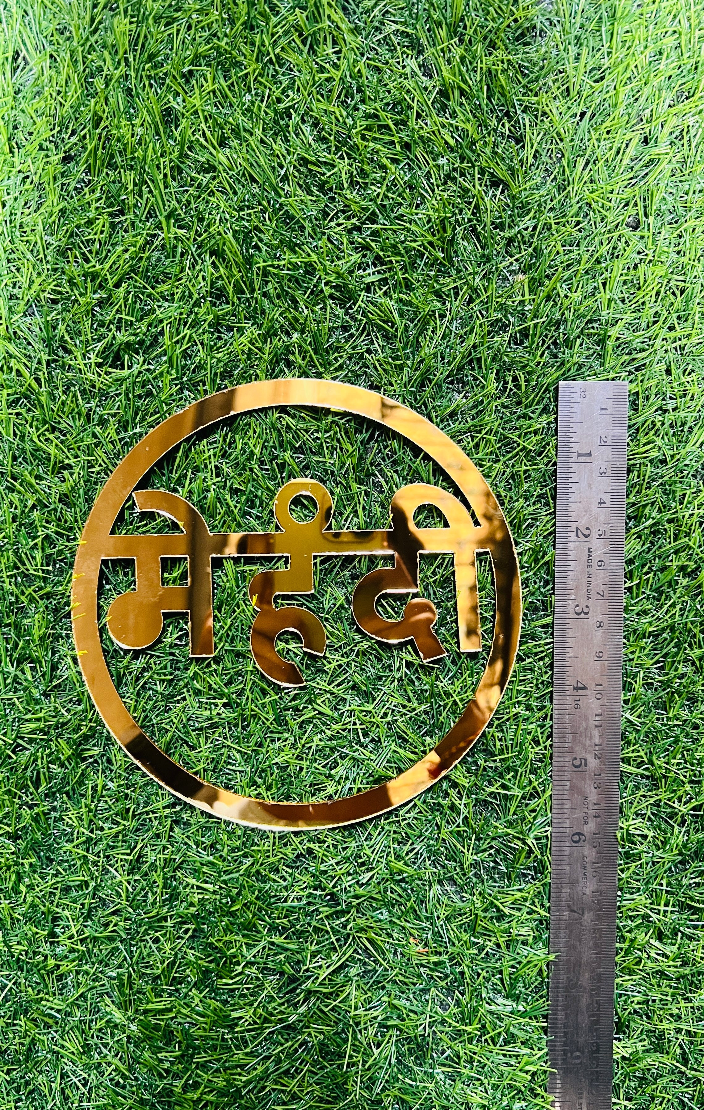 Acrylic mehandi shape A-145