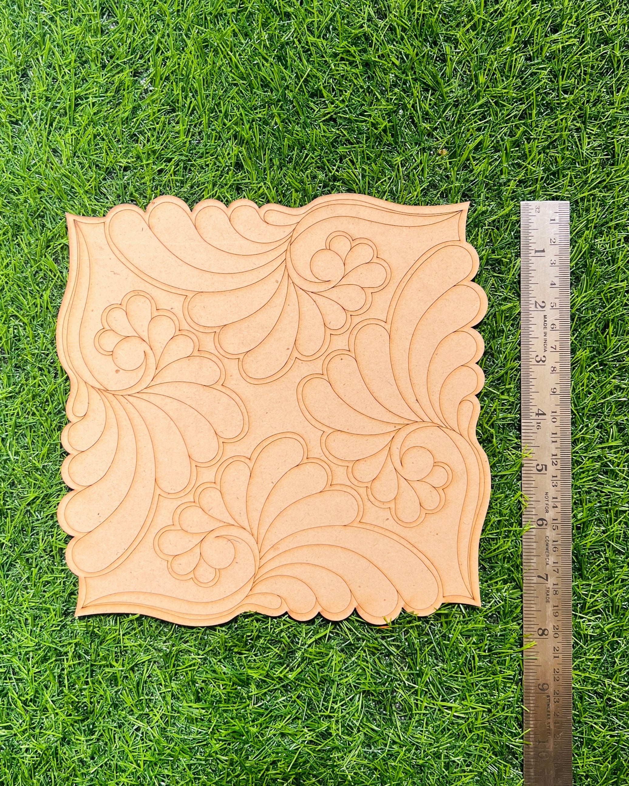 Mdf Premarked square fancy design-103