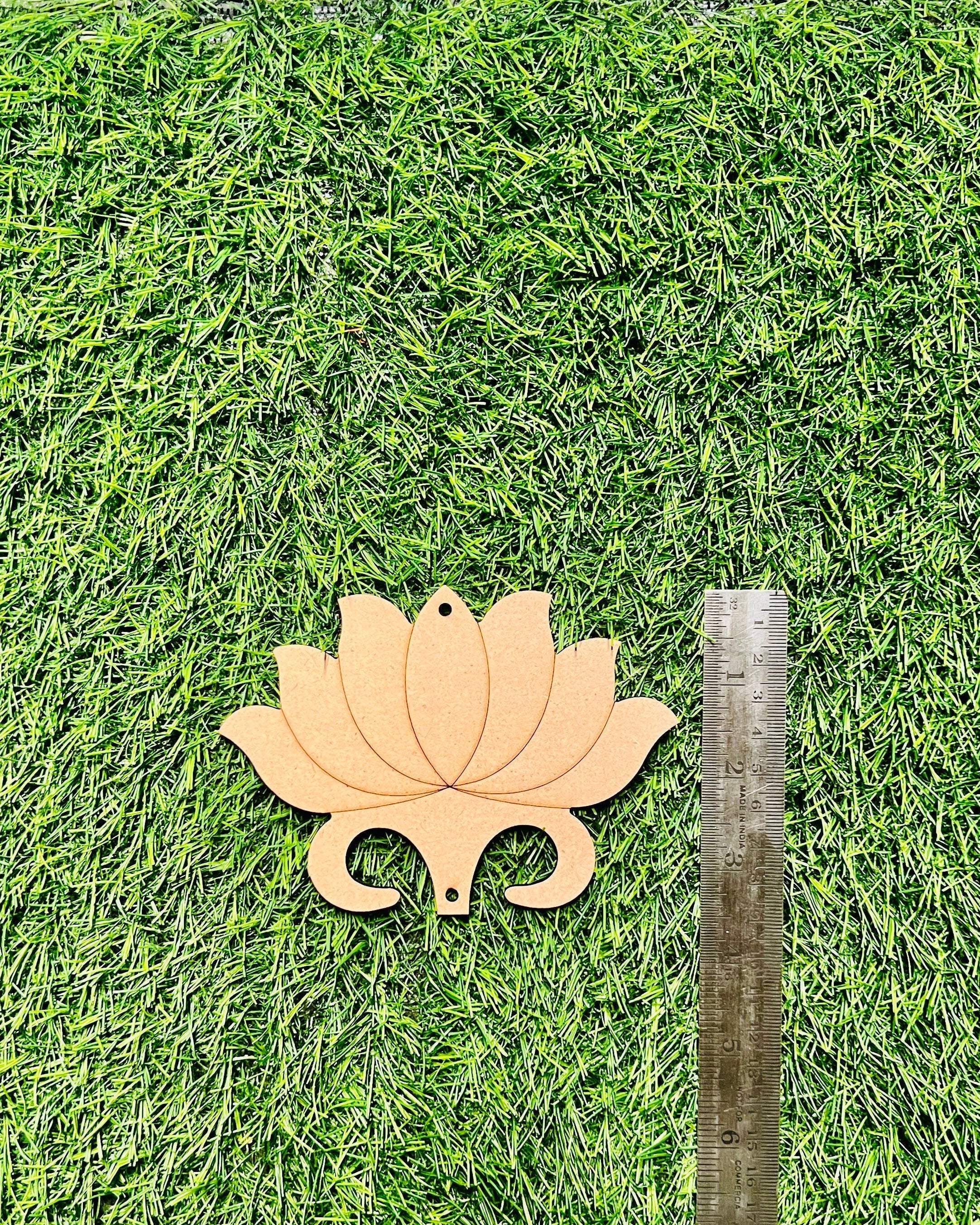 MDF Premarked lotus cutout 2,3,4 inch-40,41,42