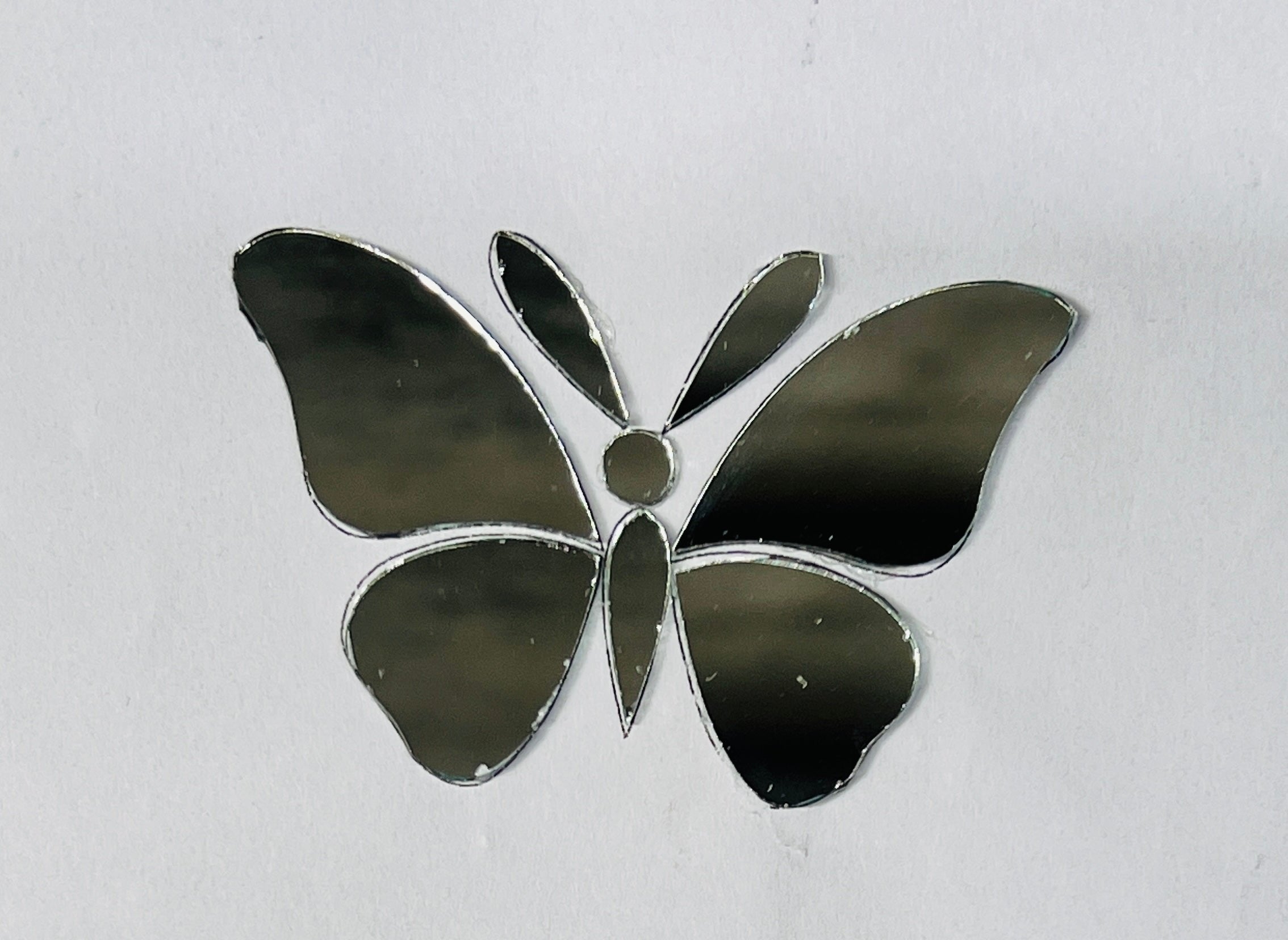 Fancy Butterfly shape silver mirror P-1137