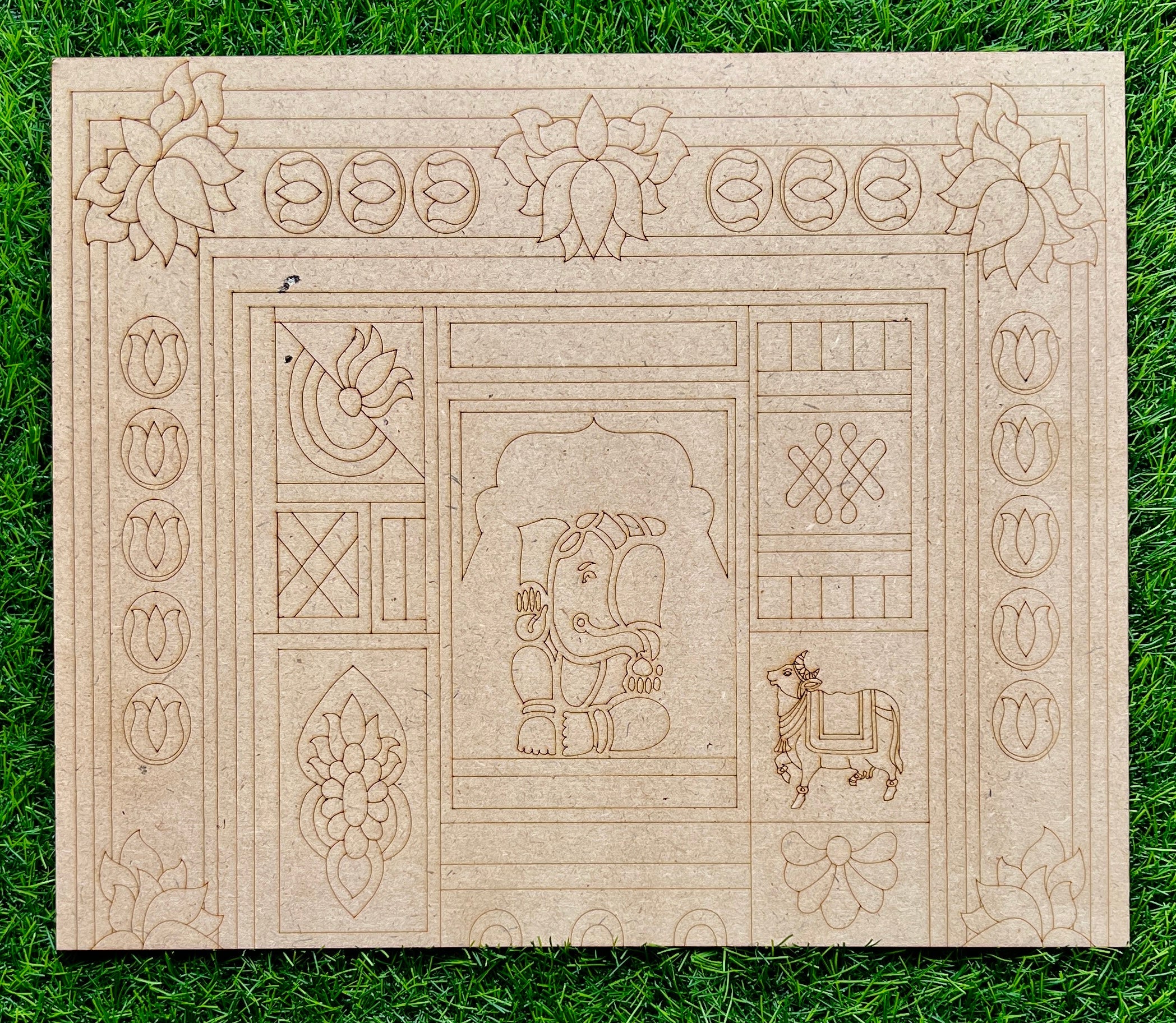 Fancy Shape MDF Premarked Base A&B -300(5.5mm)