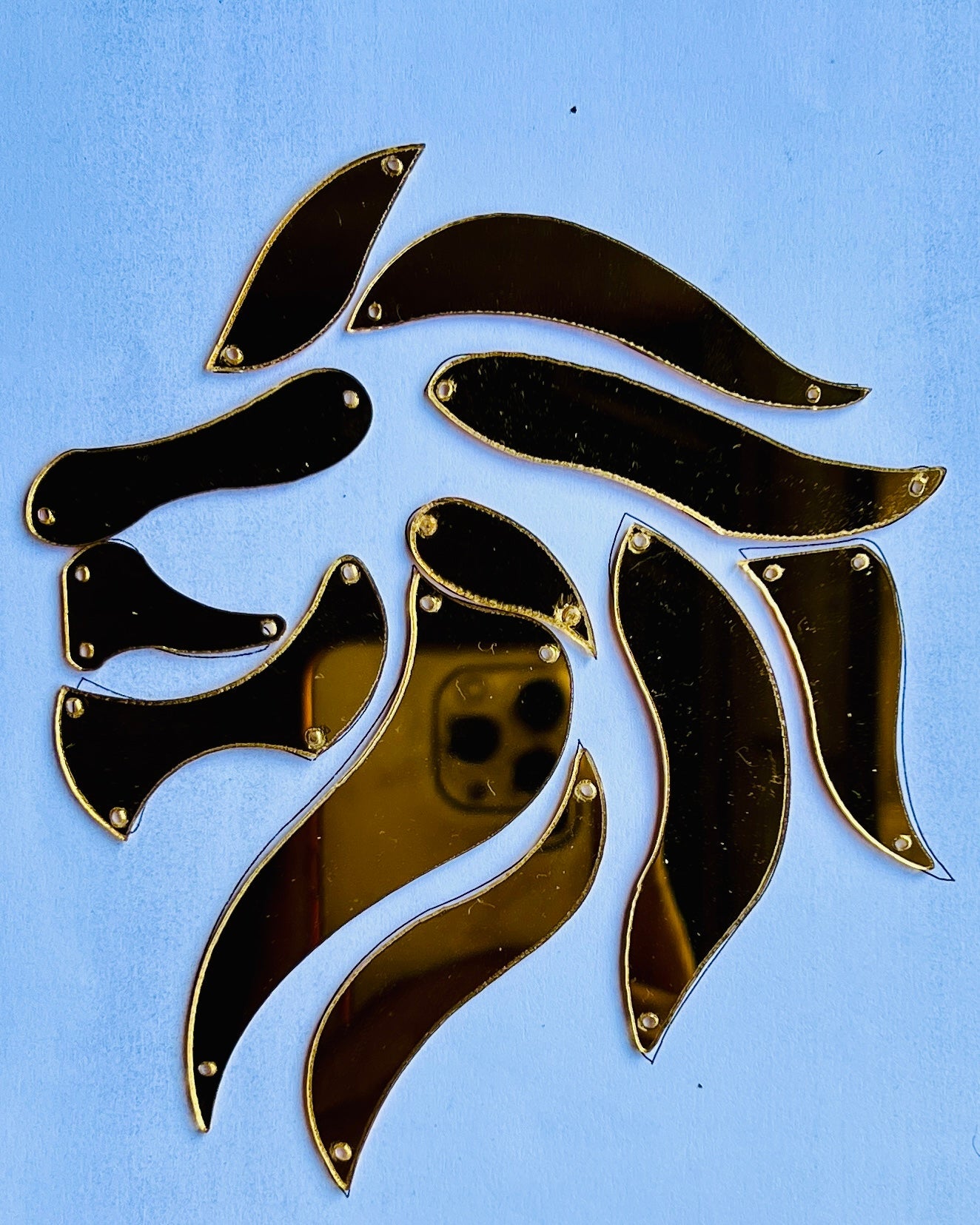 Acrylic fancy shape Lion A-164