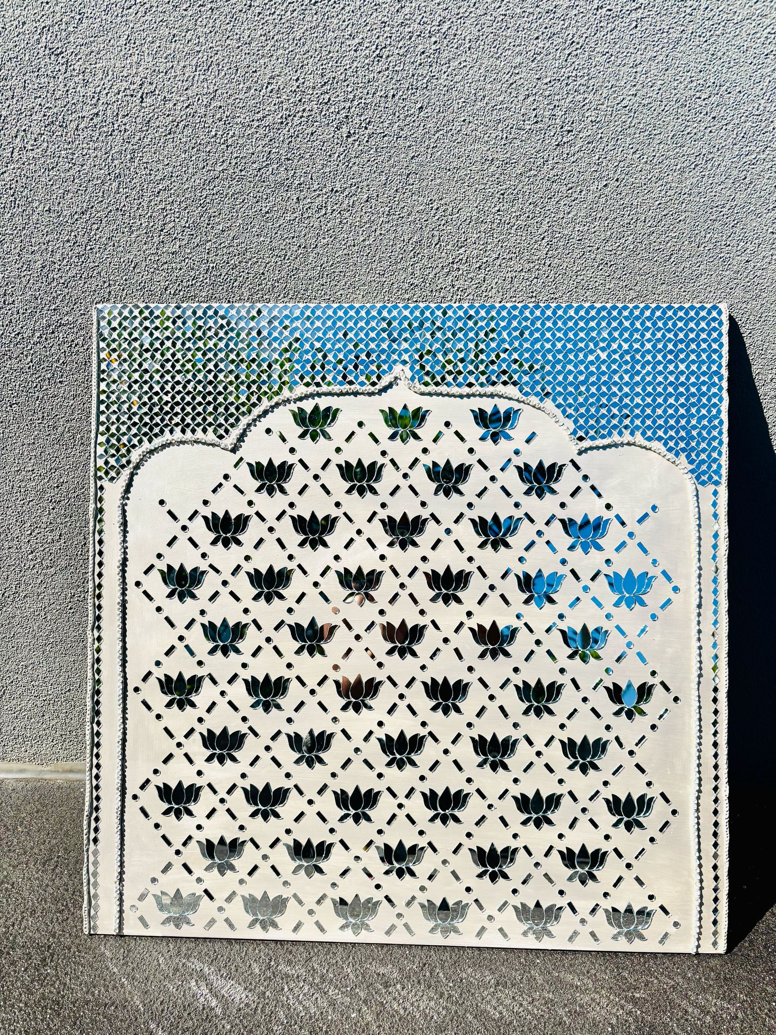 Fancy Small Lotus-Panel mirror For Home Decor 2 pieces -414