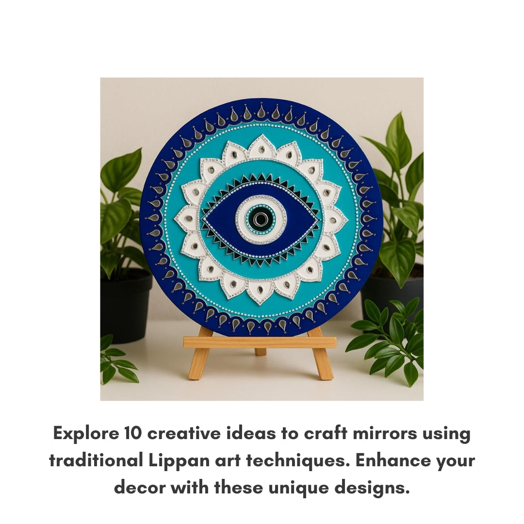 Explore 10 creative ideas to craft mirrors using traditional Lippan art techniques. Enhance your decor with these unique designs.
