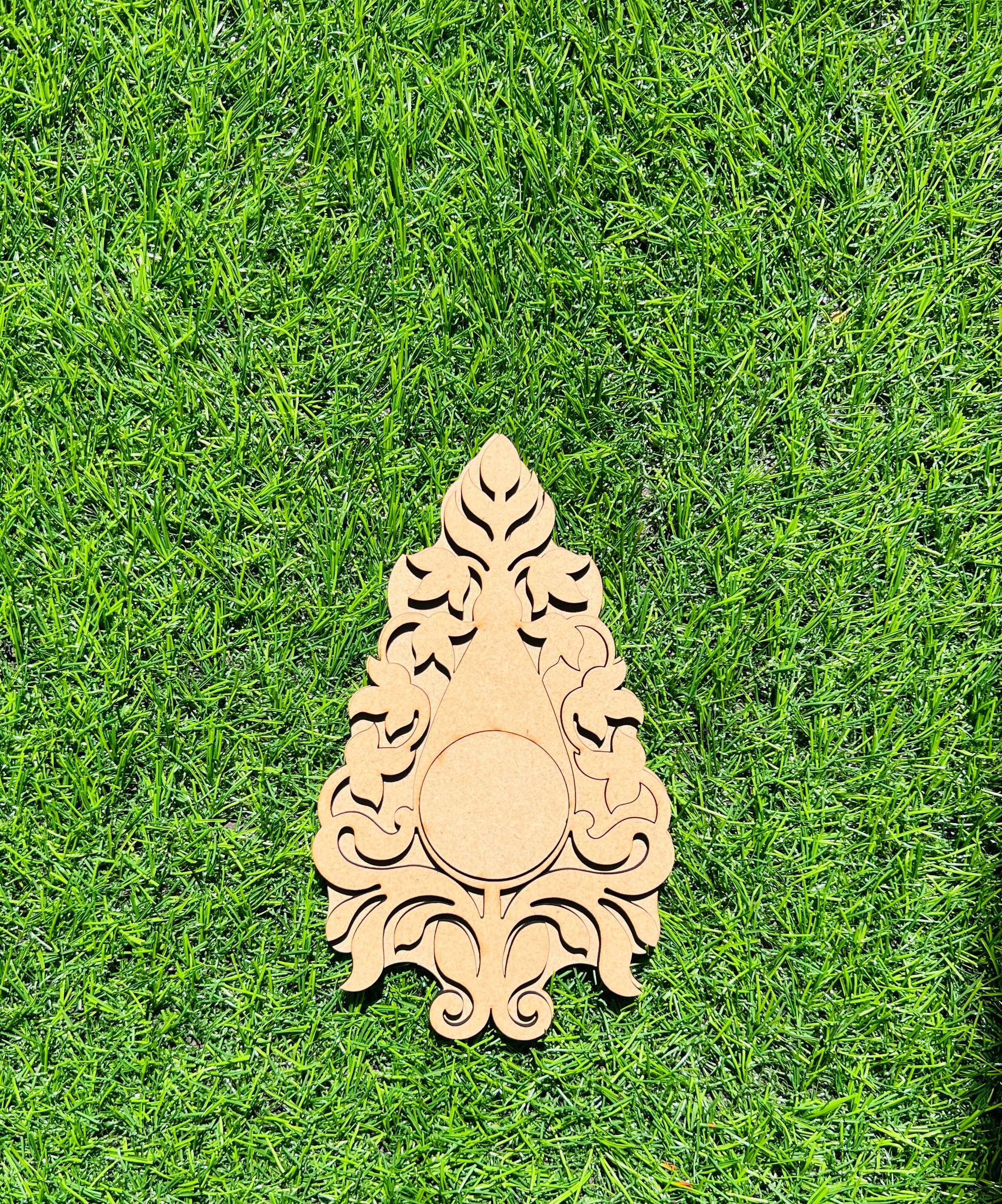 Mdf fancy shape candle holder-216