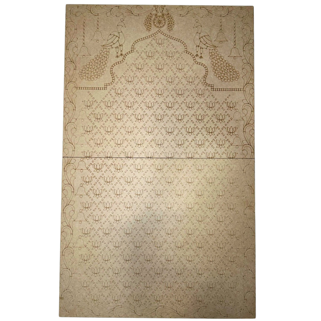 Premarked lotus panel with mirrors - 524 (with mirrors)