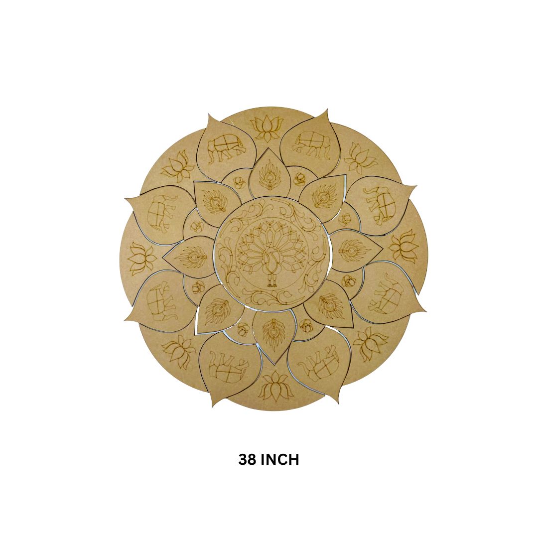 Rangoli cutout (with mirrors)-481