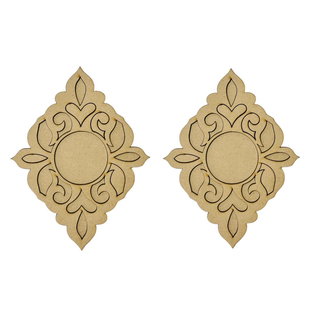 Mdf fancy shape candle holder-500
