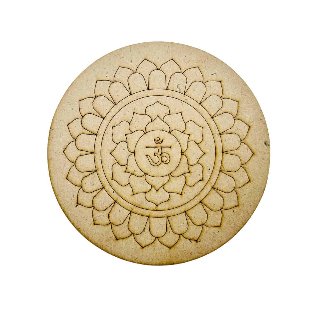 MDF Premarked Round Om Rangoli-409