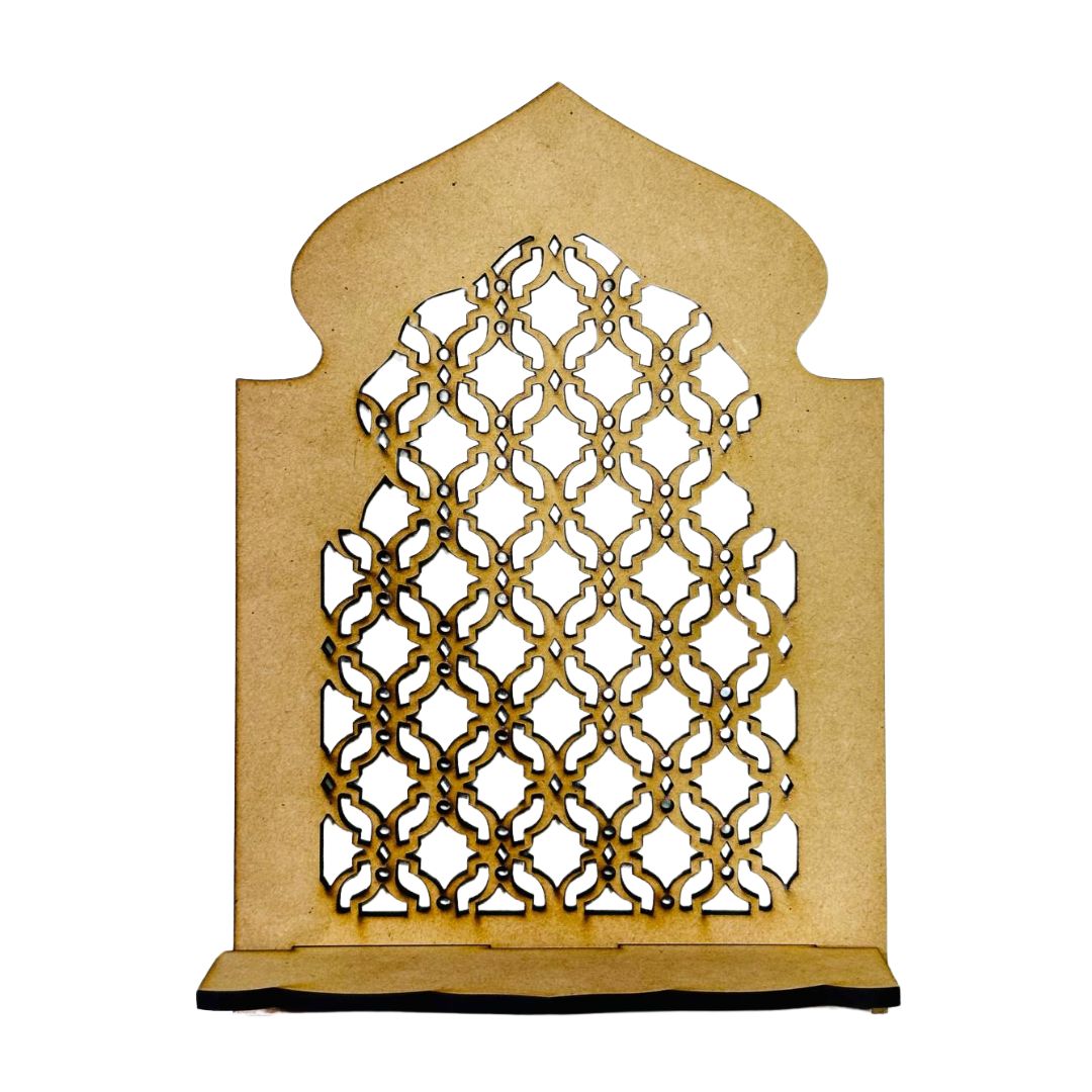 Mdf jharokha candle stand-450