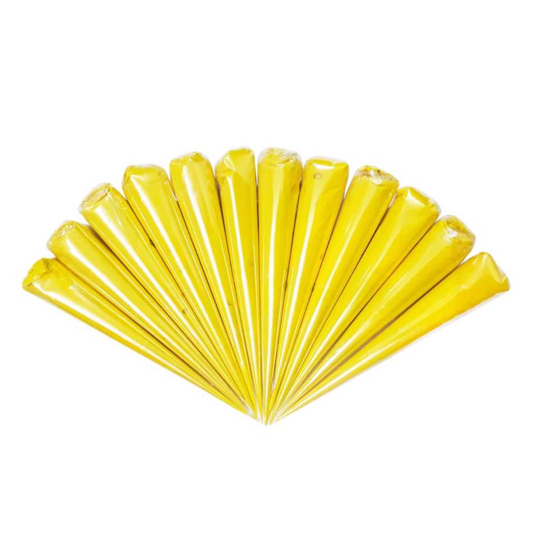 Yellow Clay Cone For Art (F-1053)