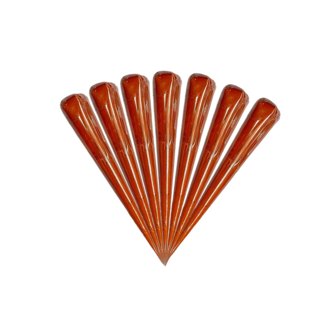 Orange Clay Cone For Art (F-1059)