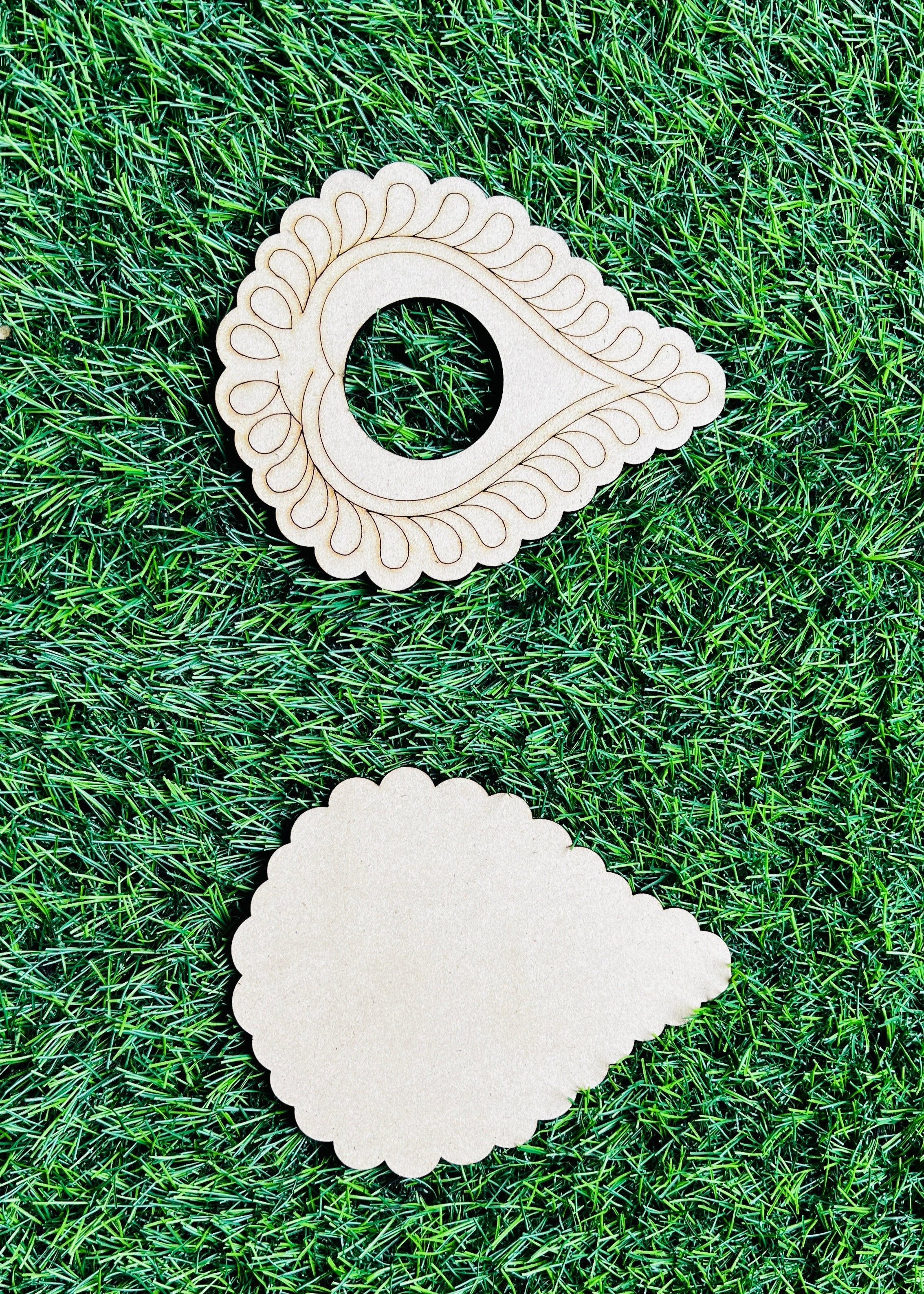Mdf fancy shape candle holder-236