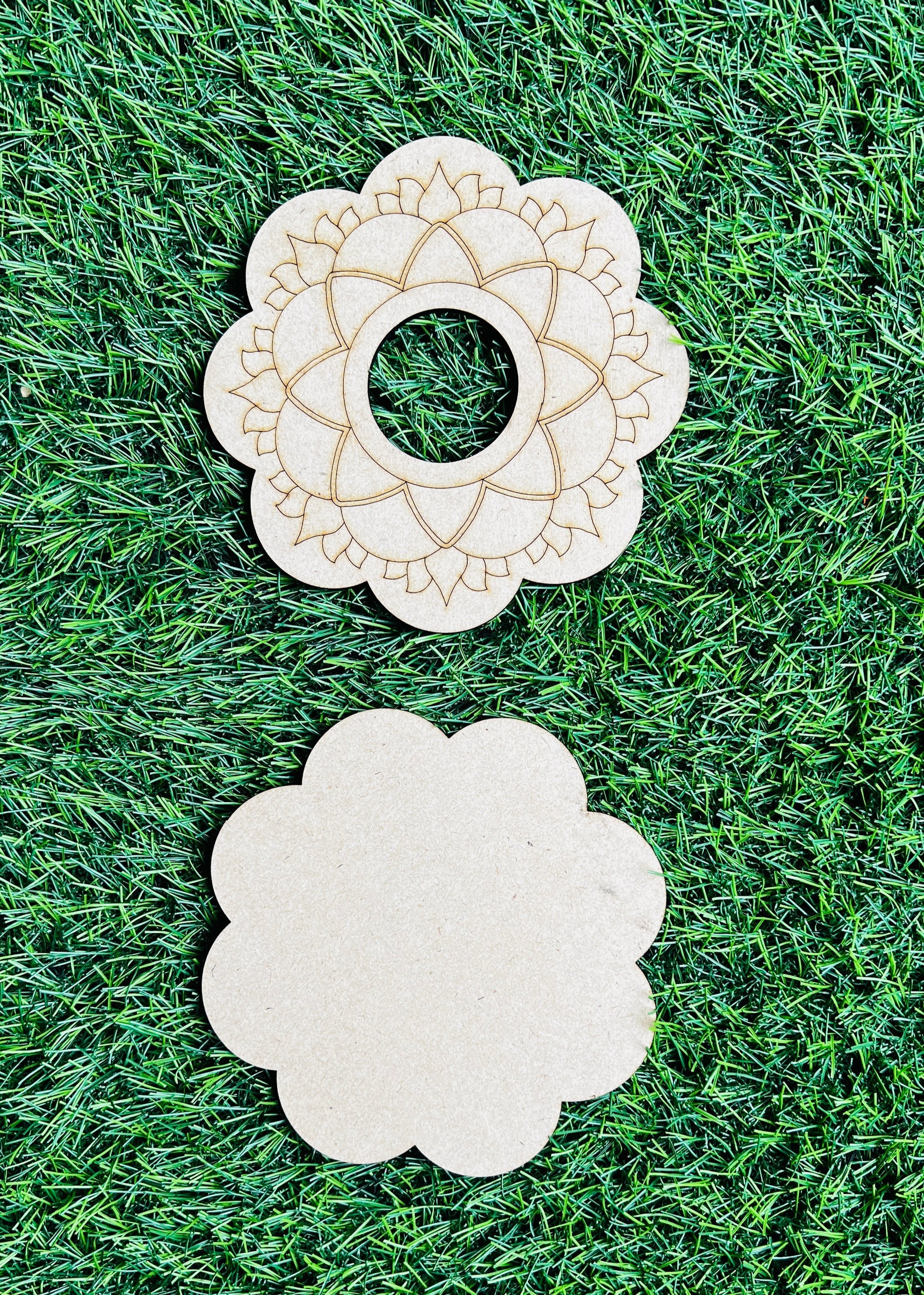 Mdf fancy shape candle holder-237